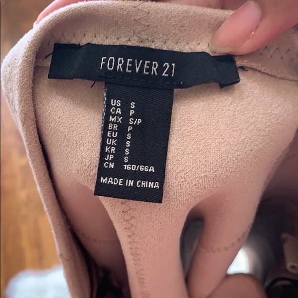 Forever 21 Pink Faux Suede Mini Skirt - Picture 4 of 5